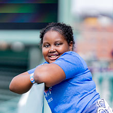 Norma-Rose, a patient in Dana-Farber’s Jimmy Fund Clinic