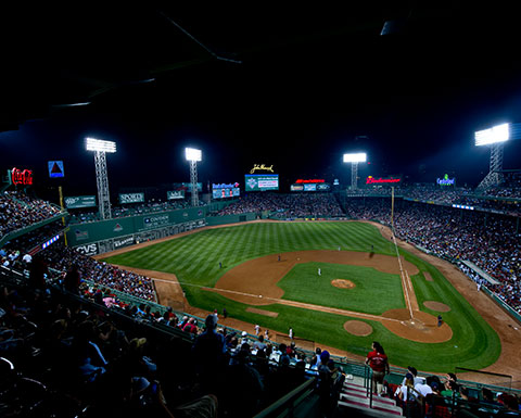 The View From Behind Home Plate - Fenway Park Greeting Card