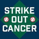 Strike Out Cancer Small Tile